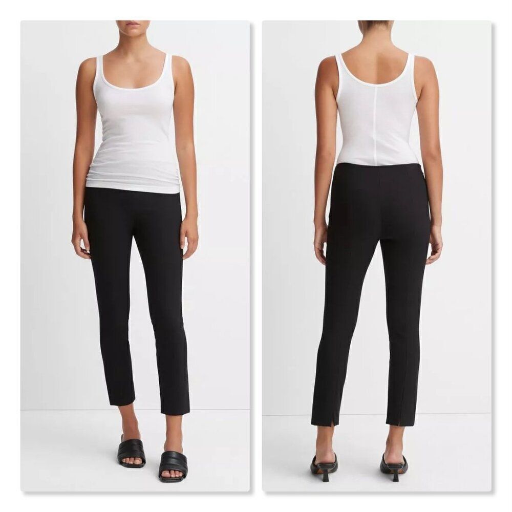 ✨ VINCE ✨ Stitch-front Seam Leggings - [Large, Black]